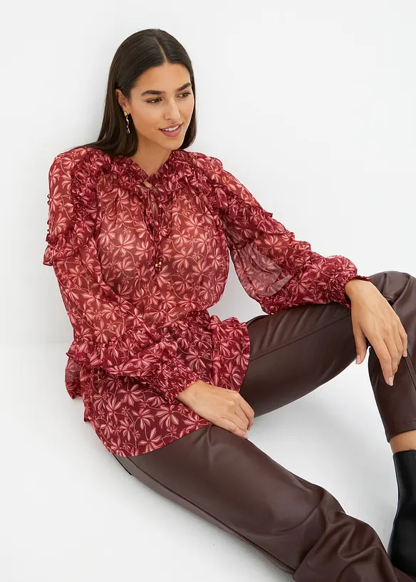 Blusa in chiffon, bonprix