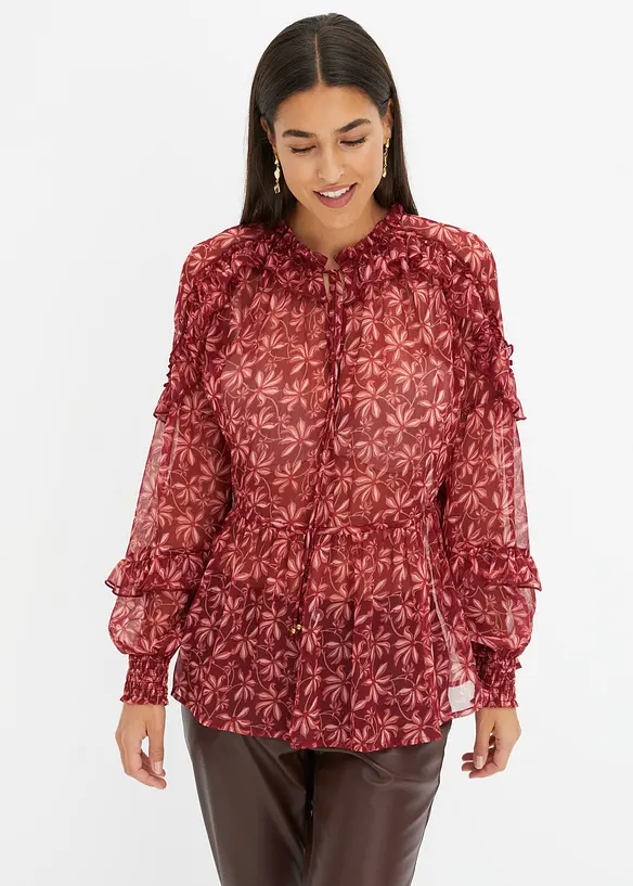 Blusa in chiffon, bonprix