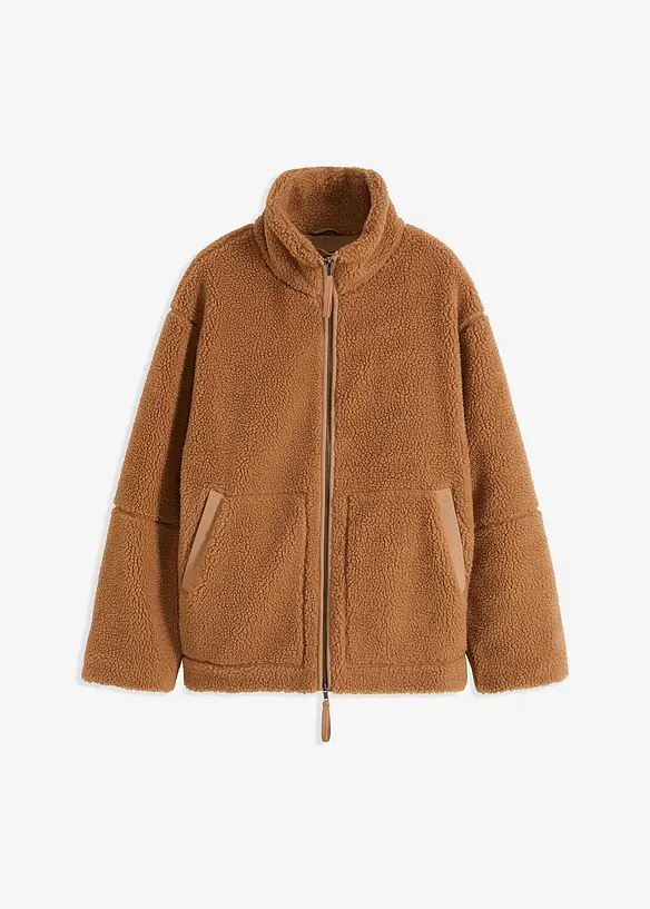 Giacca in pile teddy imbottita, bonprix