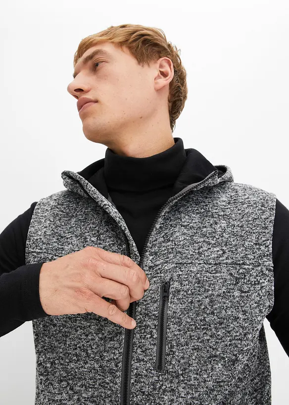 Gilet in pile a maglia, bonprix