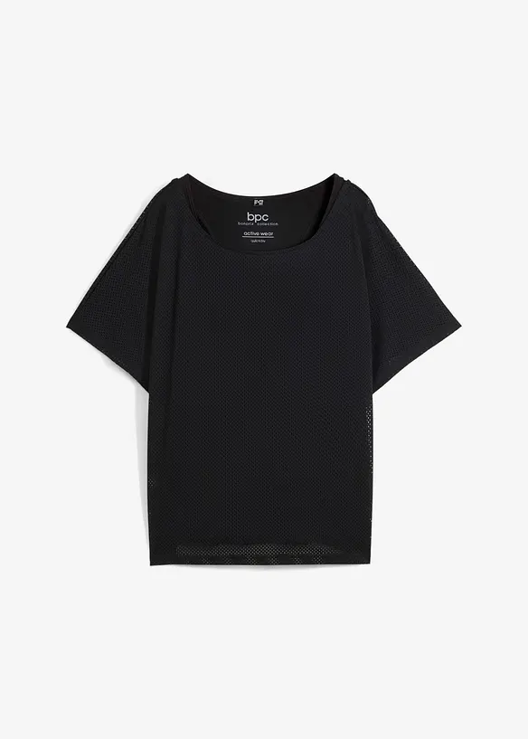 Top per sport con maglia in mesh (set 2 pezzi), bonprix