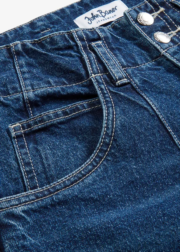 Jeans wide leg, vita alta, bonprix