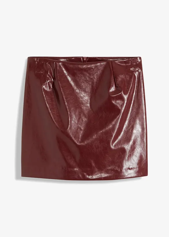 Gonna corta in similpelle, bonprix