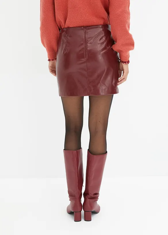 Gonna corta in similpelle, bonprix