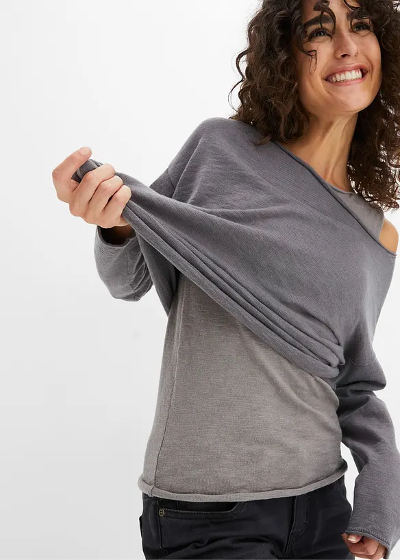 Maglione e top in puro cotone (set 2 pezzi), bonprix