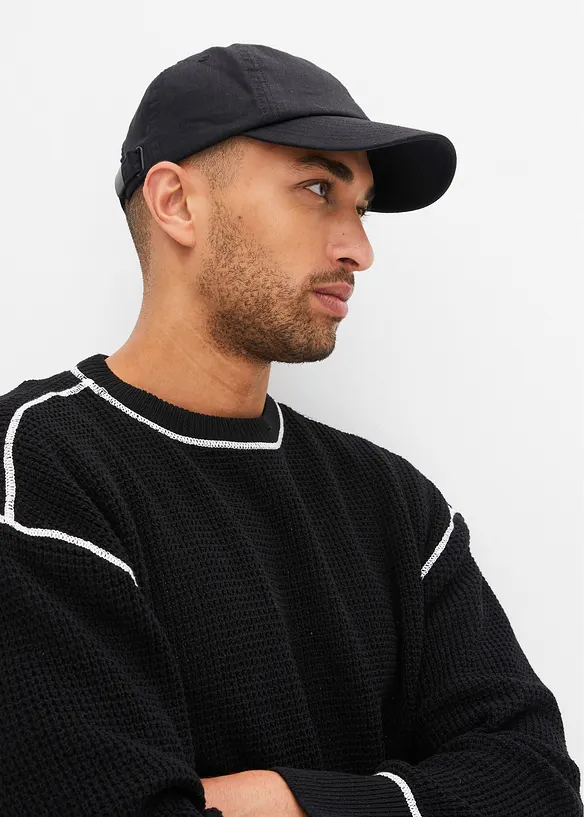Maglione con cotone riciclato, loose fit, bonprix