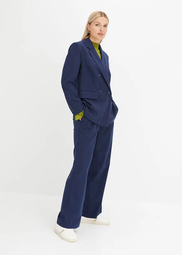 Blazer doppiopetto in misto viscosa, bonprix