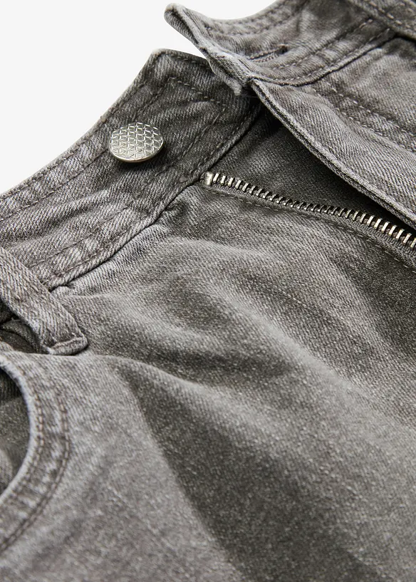 Gonna di jeans con spacco, bonprix
