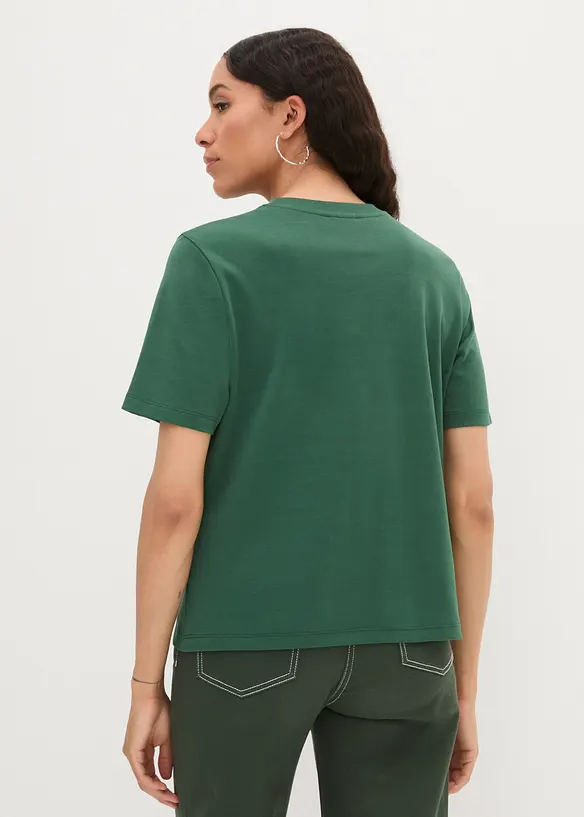 T-shirt in puro cotone biologico pesante, bonprix