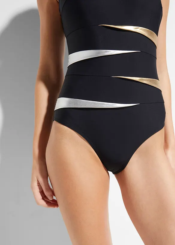 Costume intero con inserti e effetto modellante forte, bonprix