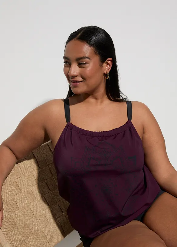 Tankini oversize (set 2 pezzi), bonprix