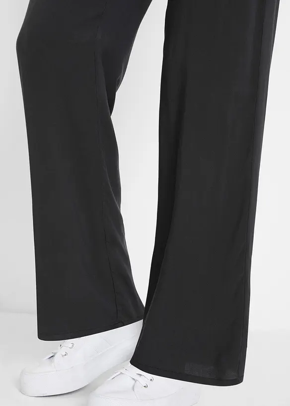 Pantaloni in viscosa con elastico in vita, bonprix