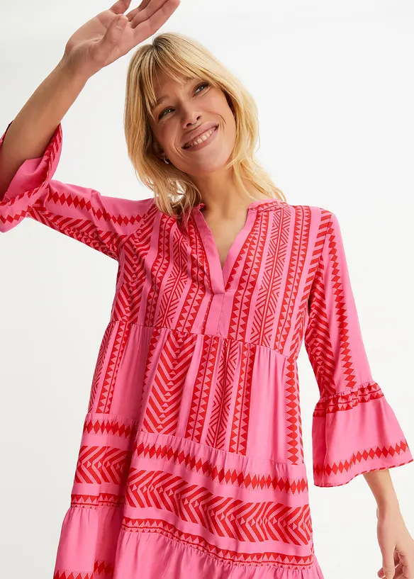 Miniabito stile tunica in viscosa fluente, bonprix