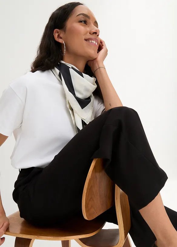 Pantaloni a palazzo a vita alta, bonprix
