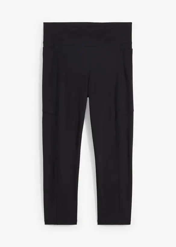 Leggings capri sportivi ultrasoft con tasche laterali, bonprix