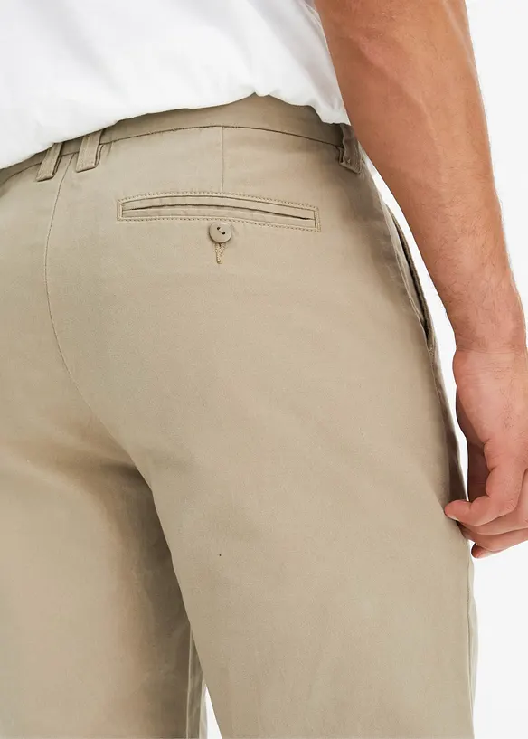 Pantaloni chino in puro cotone regular fit, straight, bonprix