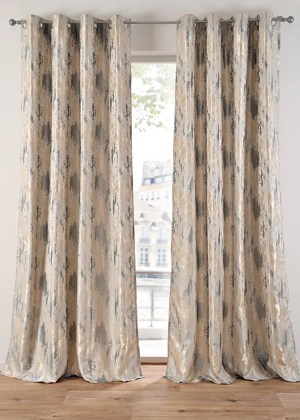 Tenda jacquard lucida (pacco da 1), bonprix