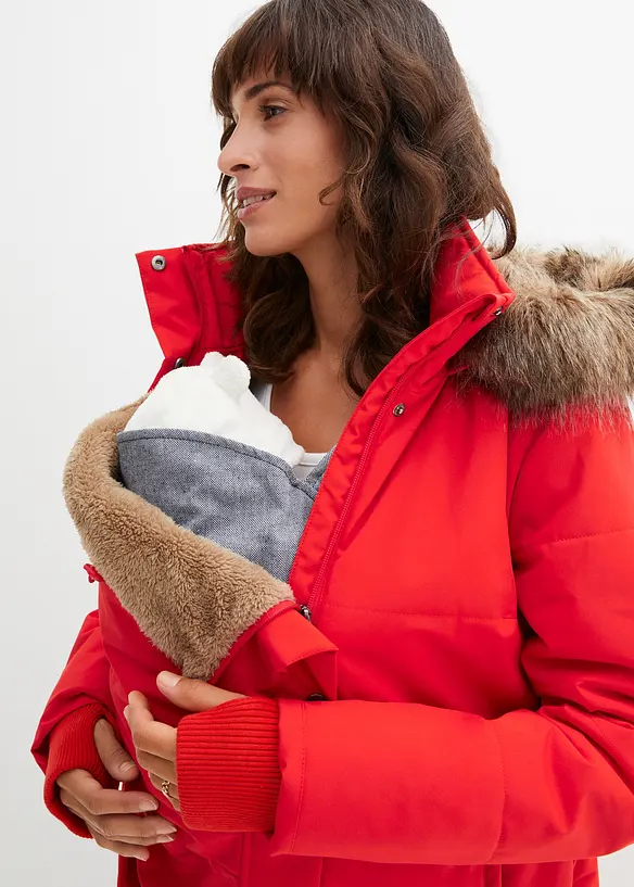Giubbotto prémaman imbottito 3 in 1 con inserto babywearing, bonprix