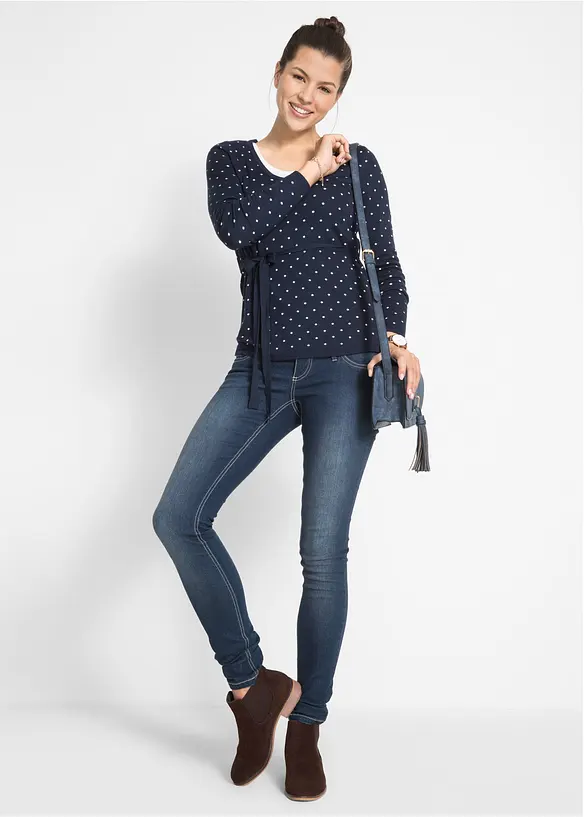 Maglione prémaman / da allattamento 2 in 1 in filato fine, bonprix