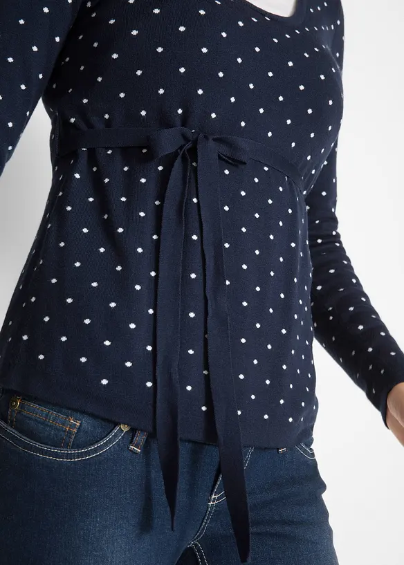 Maglione prémaman / da allattamento 2 in 1 in filato fine, bonprix