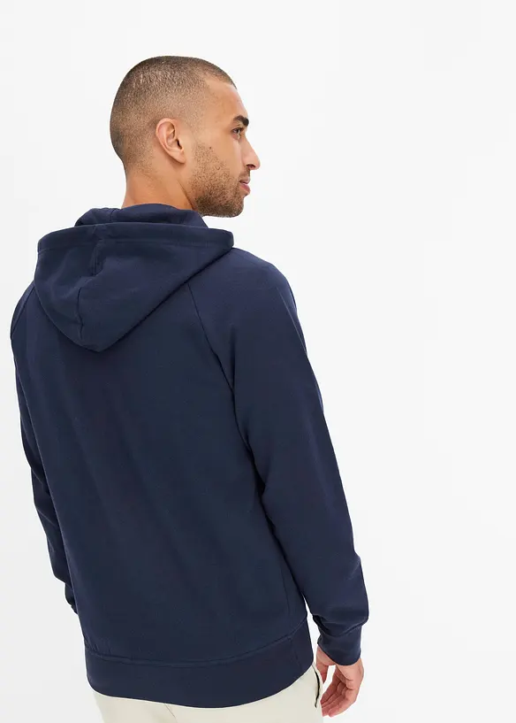 Felpa con zip e cappuccio, bonprix