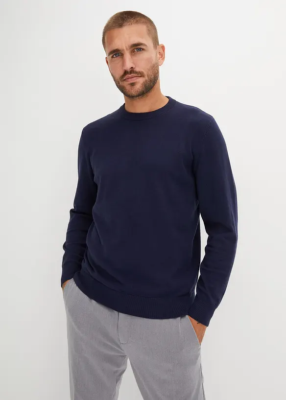 Maglione in filato fine, regular fit, bonprix