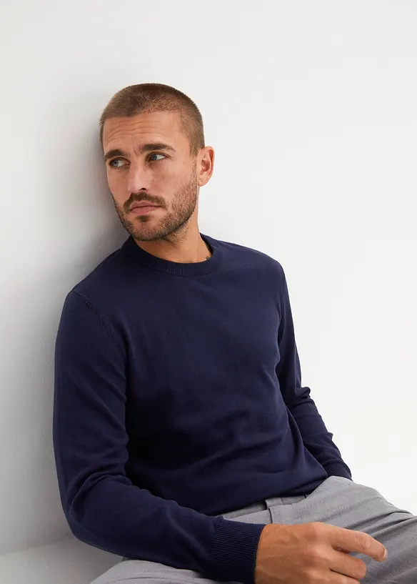 Maglione in filato fine, regular fit, bonprix