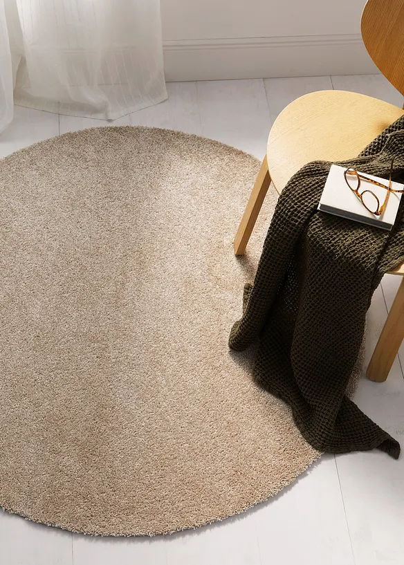 Tappeto rotondo lavabile a pelo morbido, bonprix