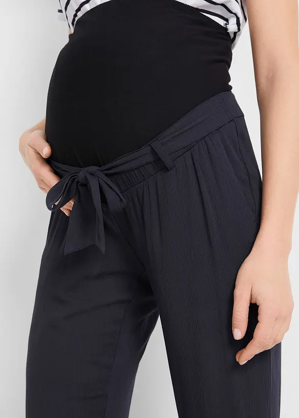 Pantaloni prémaman leggeri in viscosa, loose fit, bonprix