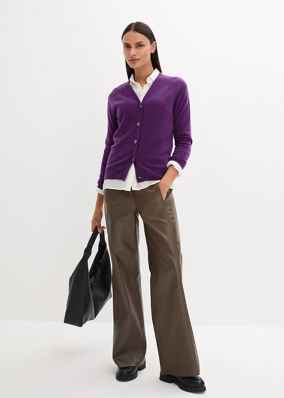 Cardigan con cashmere certificato secondo il Good Cashmere Standard®, bonprix