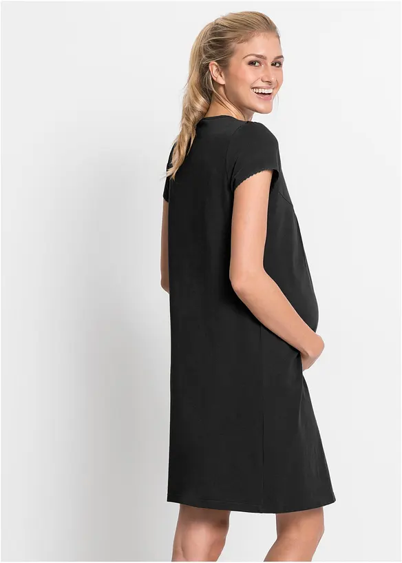Camicia da notte per l'allattamento con cotone biologico, bonprix