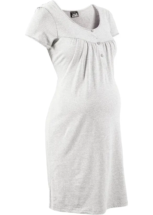 Camicia da notte per l'allattamento con cotone biologico, bonprix