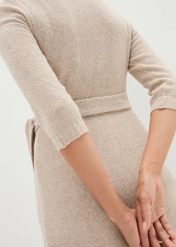 Abito prémaman / da allattamento in maglia a coste supersoft, bonprix