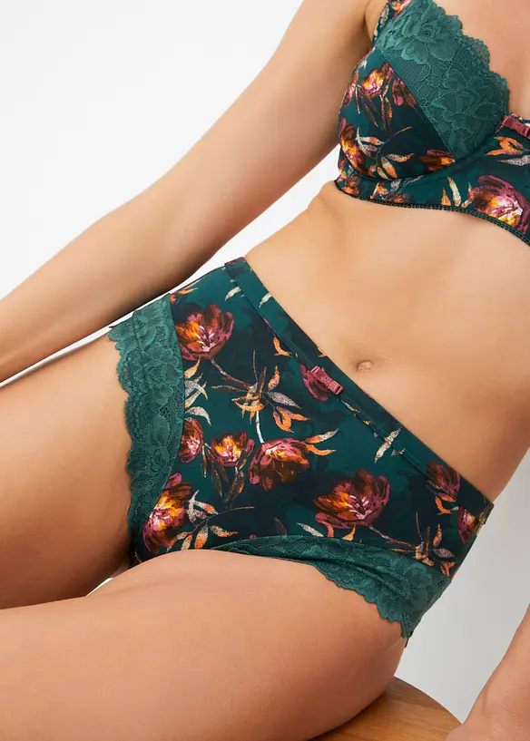Slip alto con pizzo delicato (pacco da 2), bonprix
