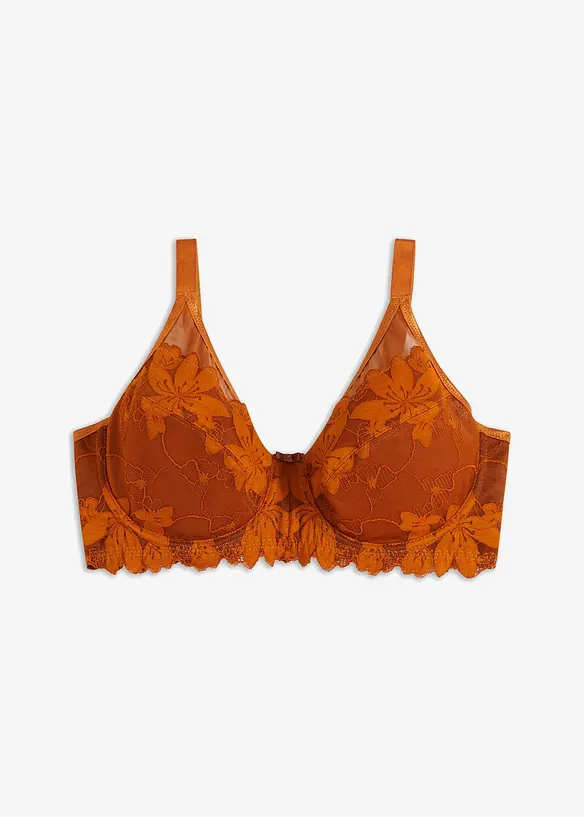 Reggiseno con ferretto e pizzo delicato, bonprix