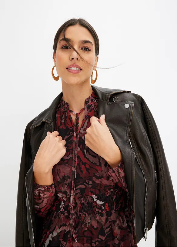 Abito midi in mesh, bonprix