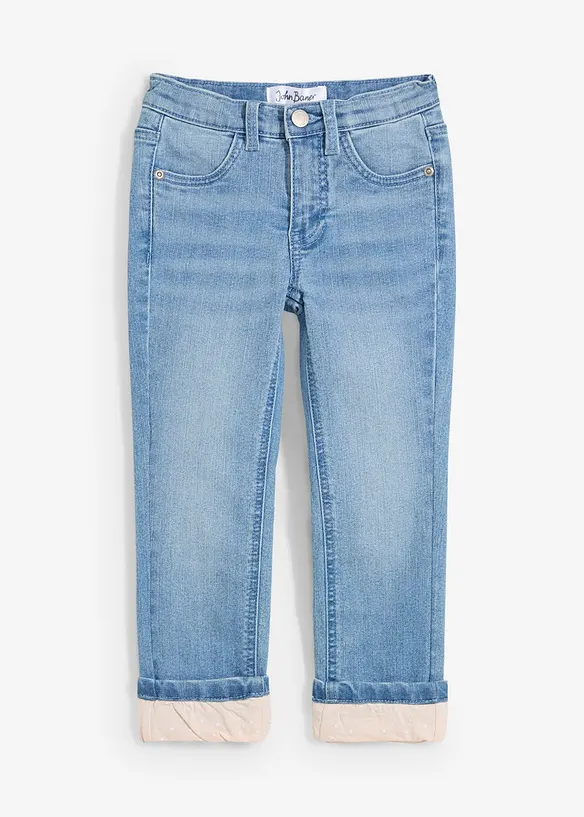 Jeans termici con fodera in jersey, slim fit, bonprix