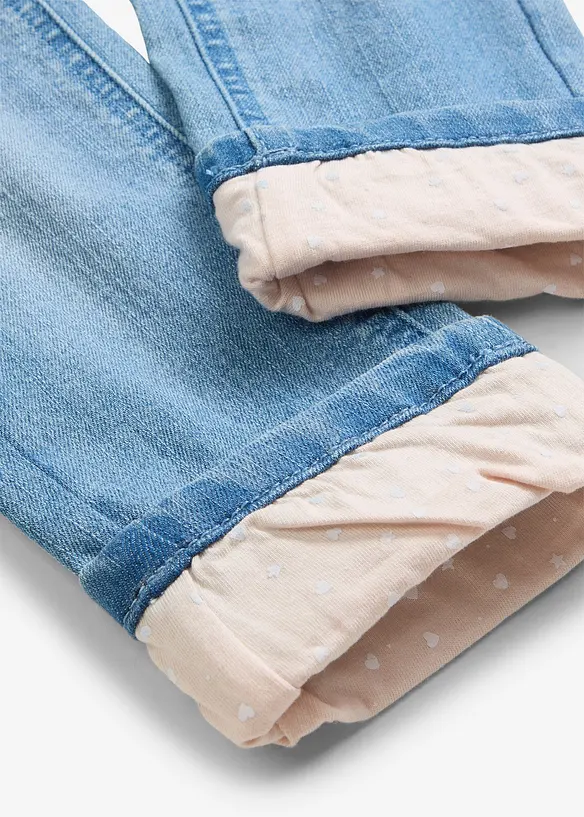 Jeans termici con fodera in jersey, slim fit, bonprix