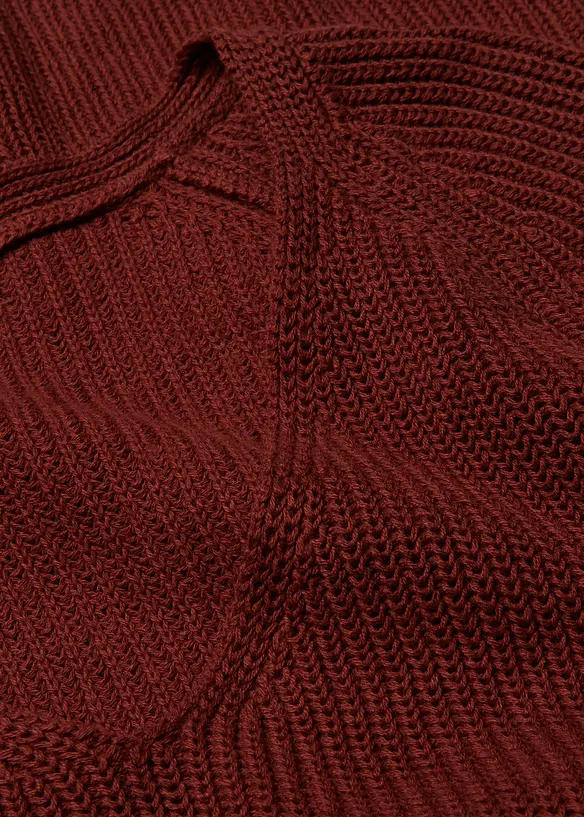 Maglione a coste in puro cotone, bonprix