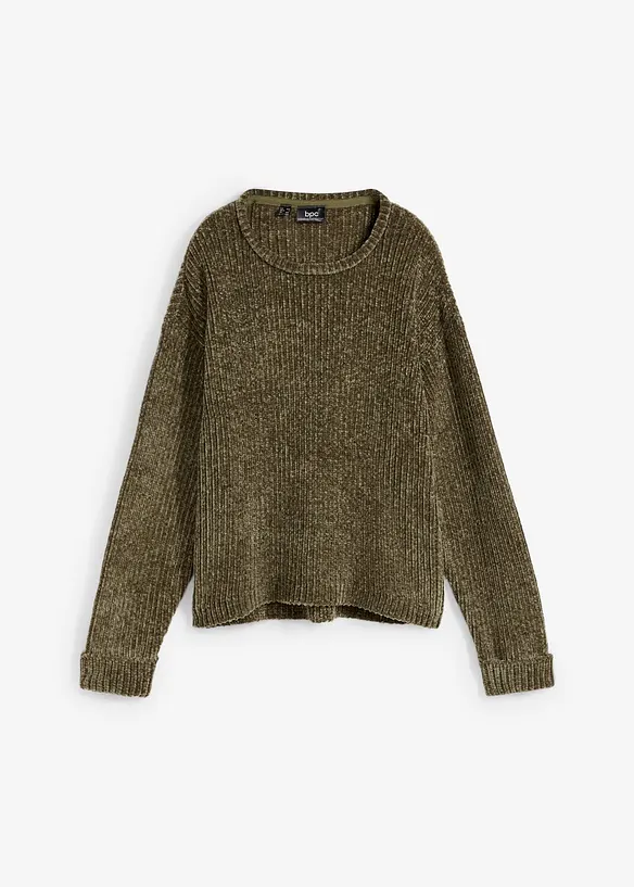 Maglione oversize in ciniglia morbida, bonprix