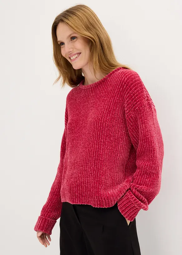 Maglione oversize in ciniglia morbida, bonprix