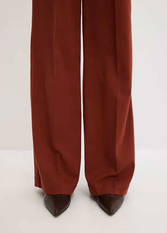 Pantaloni a palazzo con pinces, bonprix