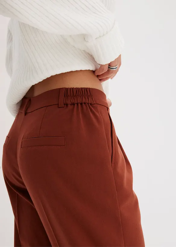 Pantaloni a palazzo con pinces, bonprix