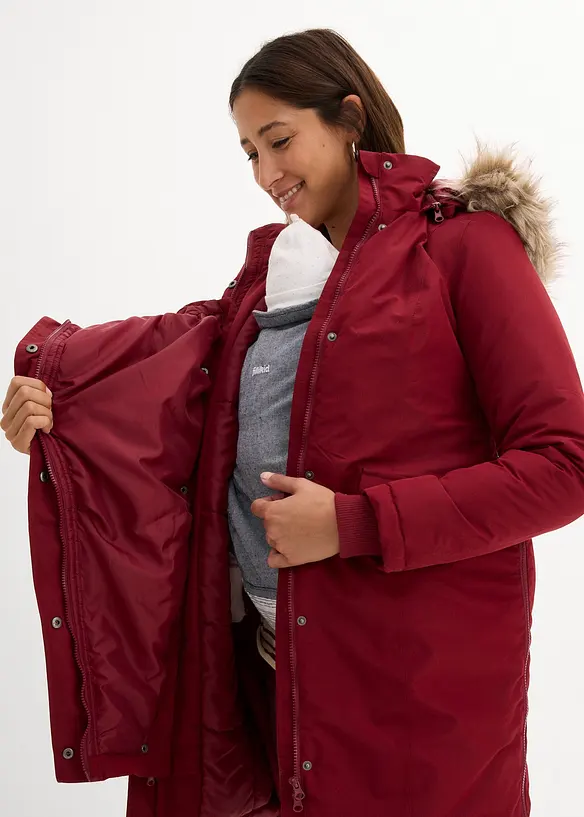 Giubbotto prémaman 3 in 1, antivento e impermeabile con inserto babywearing, bonprix