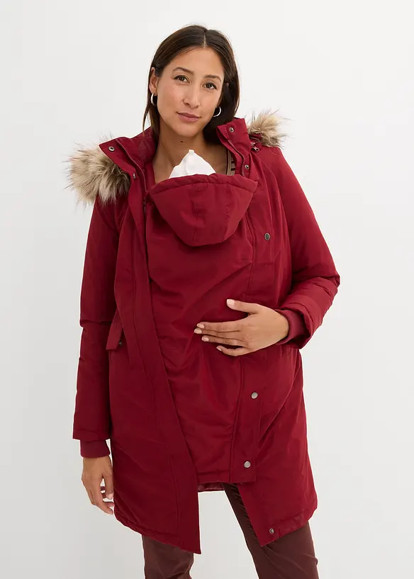 Giubbotto prémaman 3 in 1, antivento e impermeabile con inserto babywearing, bonprix