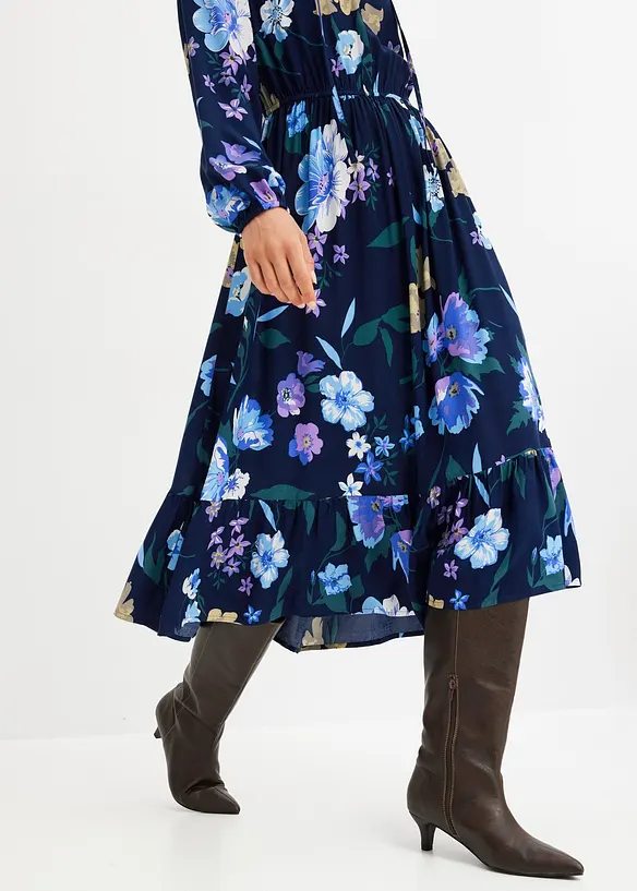 Abito midi in viscosa fluente, bonprix