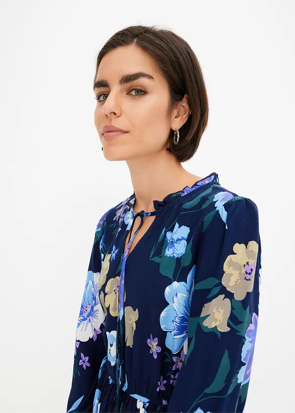 Abito midi in viscosa fluente, bonprix