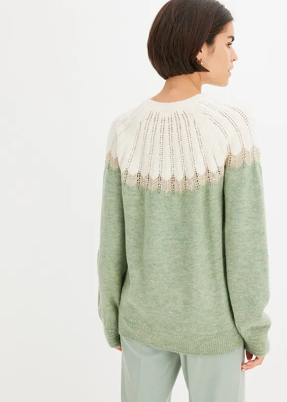 Maglione traforato, bonprix
