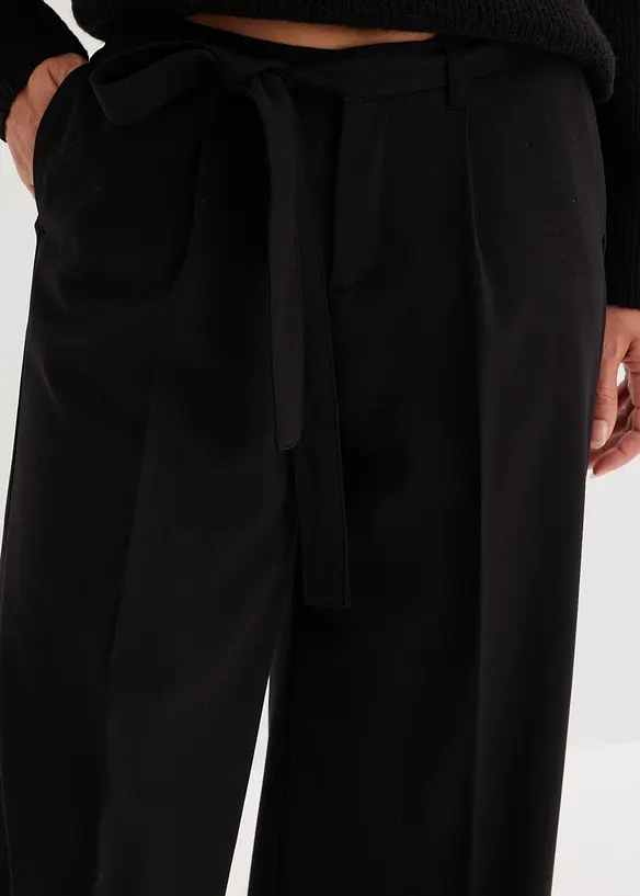 Pantaloni con pinces in misto viscosa, bonprix