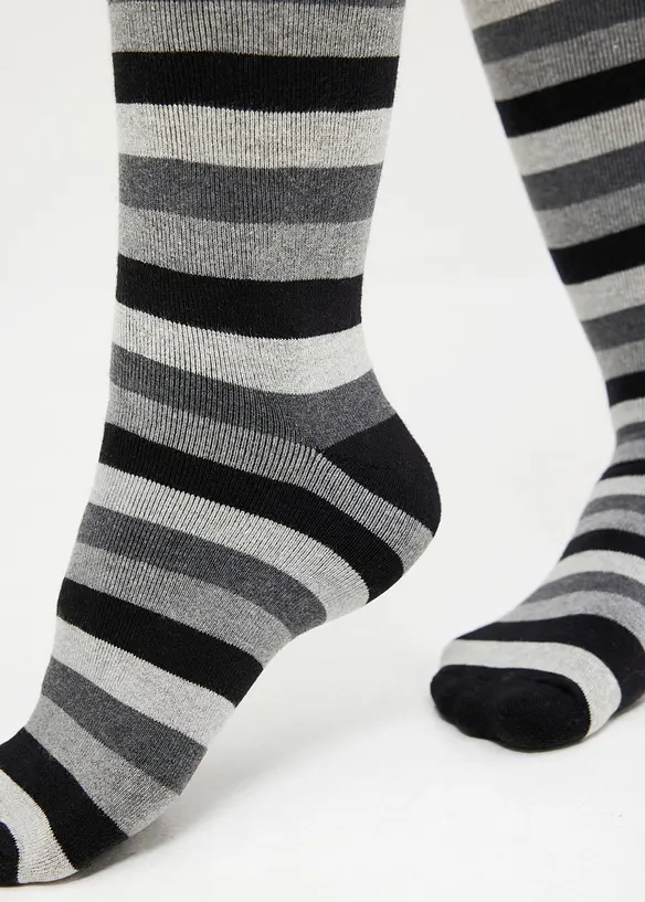 Calzettoni termici con interno in spugna morbida e cotone biologico (pacco da 3 paia), bonprix